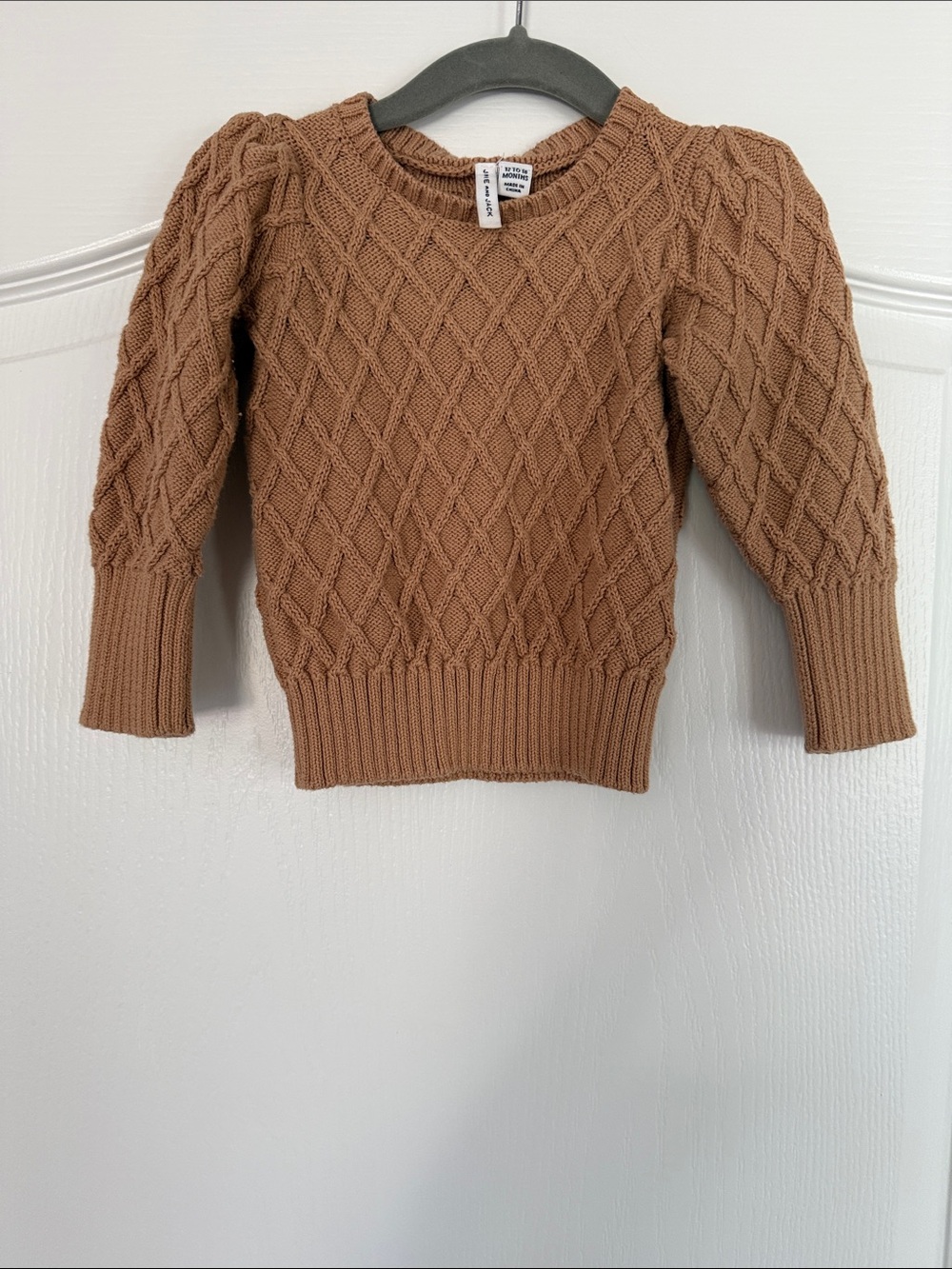 Janie and Jack Cable Knit Sweater size 12-18m